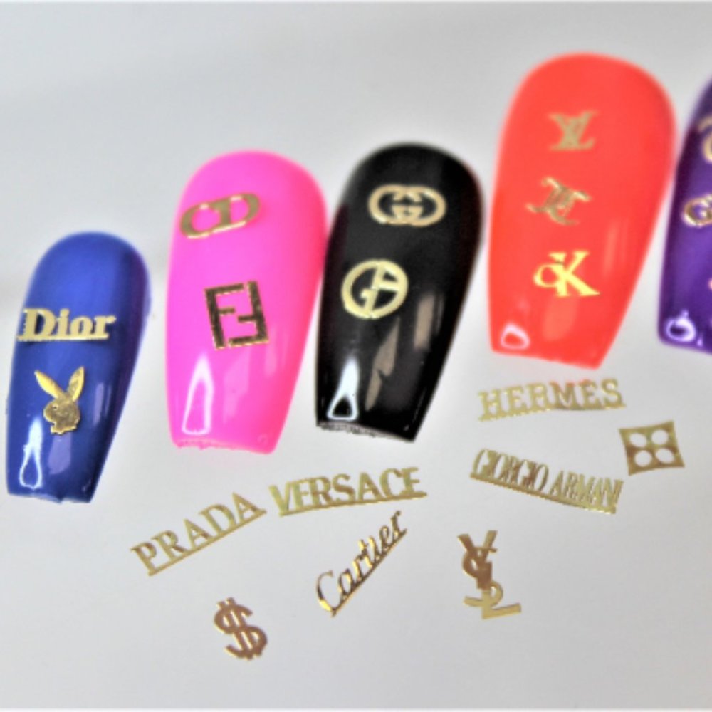 210 Gold Fashion Nail Decal Variety Gift Pack
